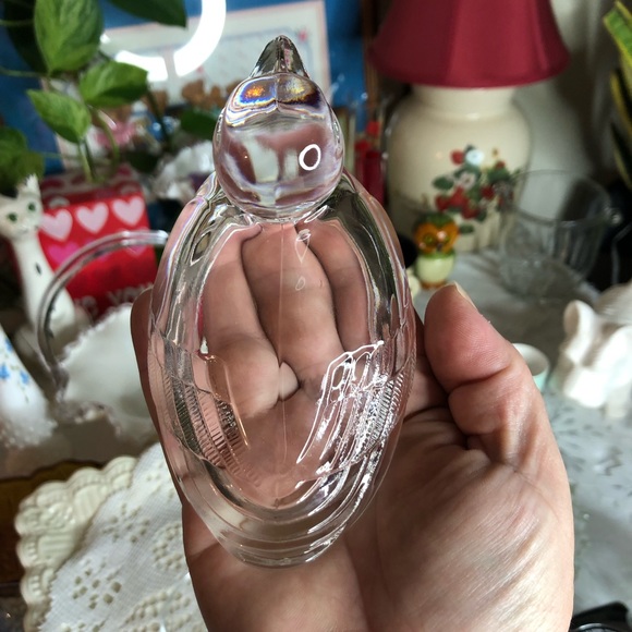 Lead glass duck trinket dish - Picture 6 of 10